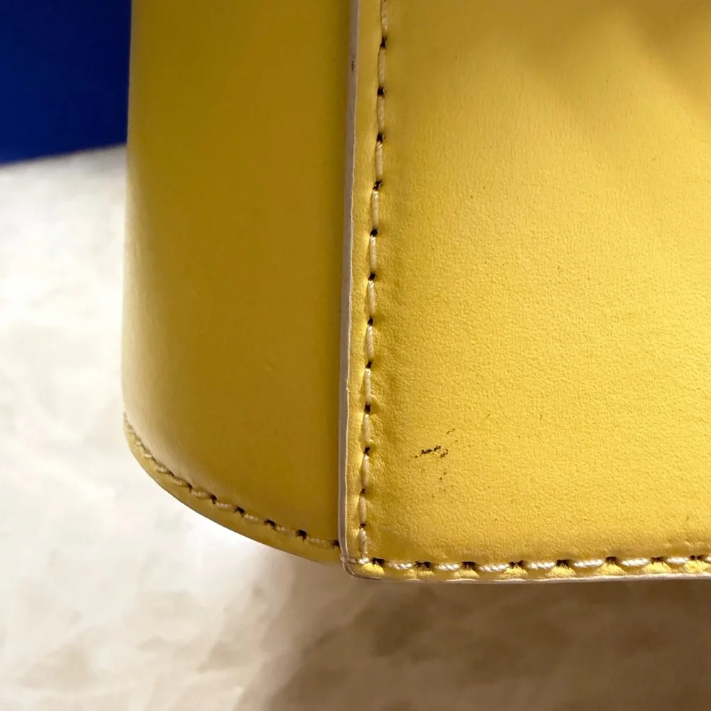 STAUD Bright Yellow Drawstring Shoulder Bag
